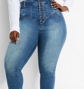 High-Waist Corset Jean